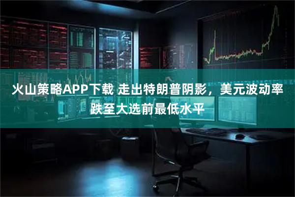 火山策略APP下载 走出特朗普阴影，美元波动率跌至大选前最低水平