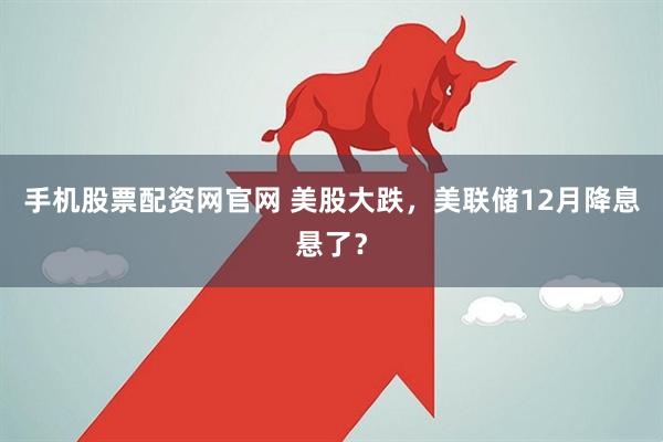 手机股票配资网官网 美股大跌，美联储12月降息悬了？