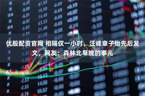 优股配资官网 相隔仅一小时，汪峰章子怡先后发文，网友：森林北早晚的事儿